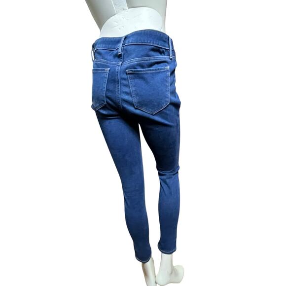 Old Navy Maternity Rockstar Super Skinny Jeans Low Panel Blue Denim - Picture 12 of 15